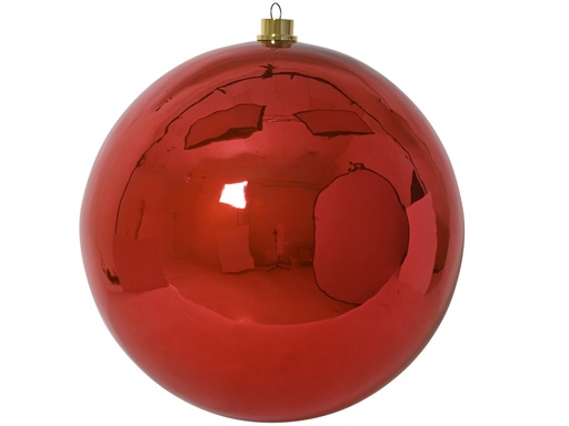 [4-026331] BOLA DE NAVIDAD DE POLIESTIRENO COLOR ROJO dia80.00cm