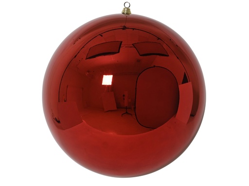 [4-026336] ***BAUBLE POLYSTYRENE CHRISTMAS RED dia60.00cm