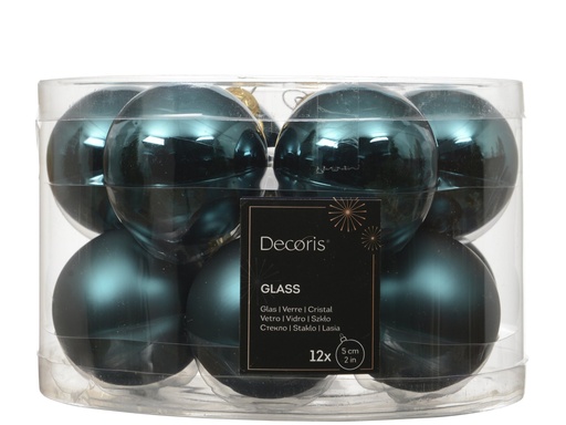 [4-140953] ***BAUBLES GLASS EMERALD dia5.00cm