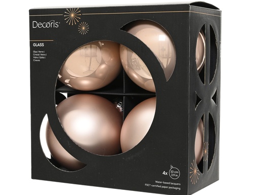 [4-145767] BOLAS DE CRISTAL - ROSA - dia10.00cm