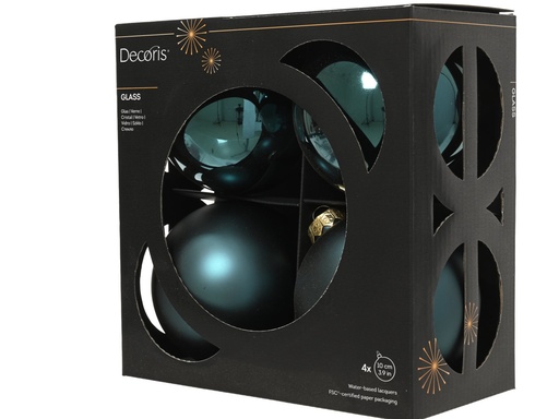 [4-145933] ***BAUBLES GLASS EMERALD dia10.00cm