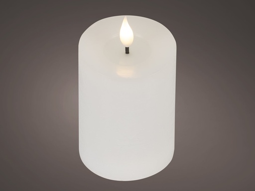 [4-480441] ***LED REALISTIC WICK CANDLE BO INDOOR WHITE/WARM WHITE dia7.50-H13.50cm-1L
