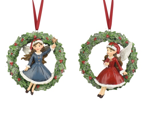 [4-371843] ***FAIRY POLYRESIN RED/COLOUR(S) L10.00-W3.00-H11.30cm