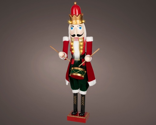 [4-481645] ***LED NUTCRACKER BO INDOOR RED/COLOUR(S) L29.00-W20.00-H110.00cm-11L
