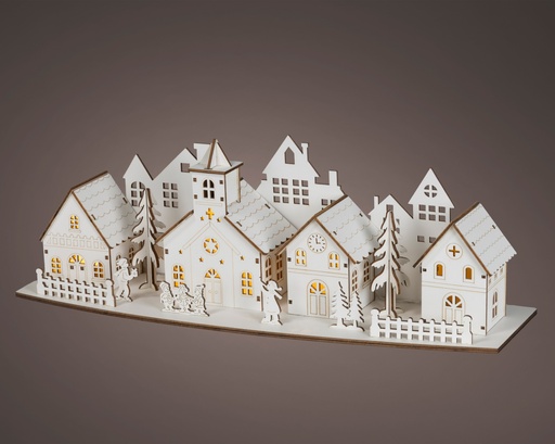 [4-484317] ***LED SCENERY BO INDOOR NATURAL/WARM WHITE L13.50-W44.00-H15.00cm-4L