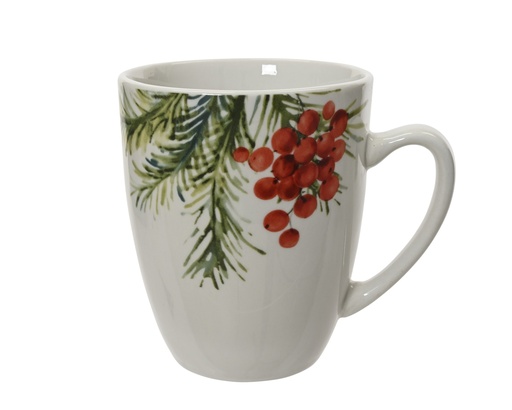 [4-537486] ***MUG PORCELAIN WHITE/COLOUR(S) L8.70-W8.70-H10.50cm