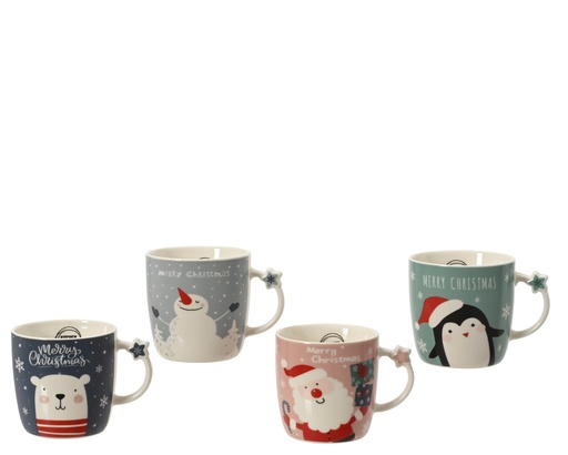 [4-601058] ***MUG PORCELAIN ASSORTED L8.60-W11.50-H8.70cm