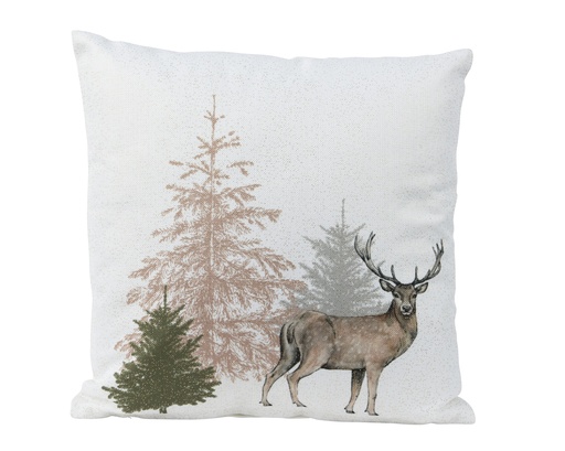 [4-620269] ***CUSHION EG POLYESTER NATURAL/COLOUR(S) L45.00-W45.00-H10.00cm
