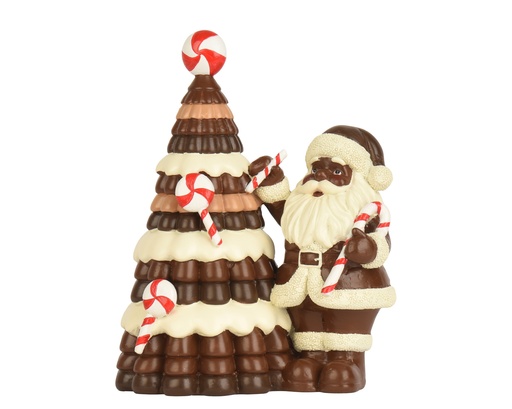 [4-703678] ***SANTA POLYRESIN BROWN/COLOUR(S) L18.00-W12.00-H22.50cm