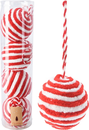 [KM-AWR410680] SET DE 4 BOLAS DE NAVIDAD 8CM