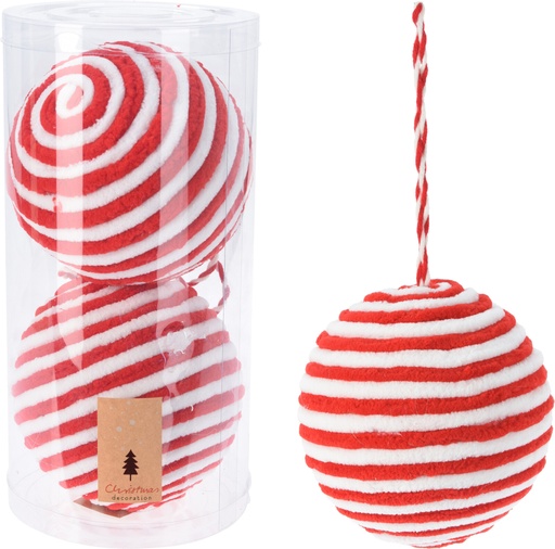 [KM-AWR410700] SET DE 2 BOLAS DE NAVIDAD 12CM