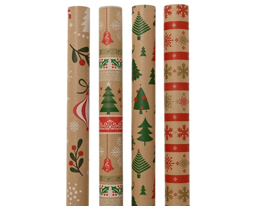 [4-371777] ***GIFTWRAPPING PAPER ASSORTED L200.00-W70.00-H0.01cm