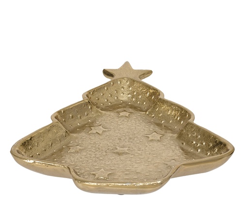 [4-372100] ***TREE ALUMINIUM GOLD L36.00-W29.00-H4.00cm