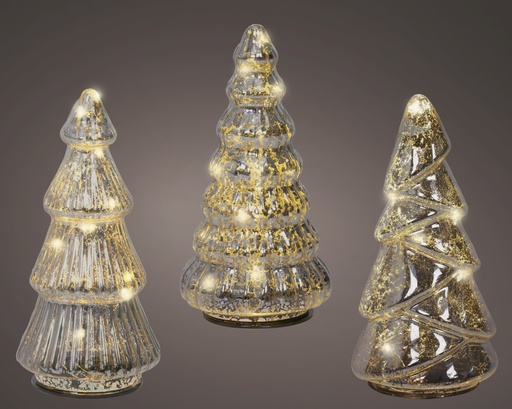 [4-489511] ***MICRO LED TREE BO INDOOR SILVER/WARM WHITE dia9.00-H17.50cm-8L