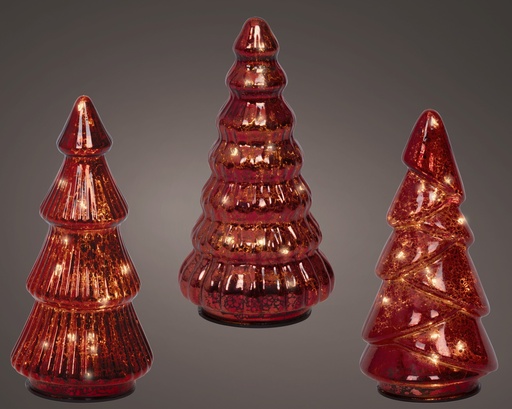 [4-489514] ***MICRO LED TREE BO INDOOR RED/WARM WHITE dia9.00-H17.50cm-8L
