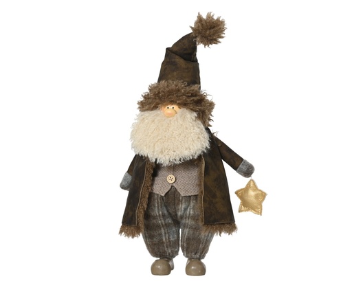 [4-537795] ***SANTA PLASTIC BROWN/COLOUR(S) L26.00-W16.00-H55.00cm