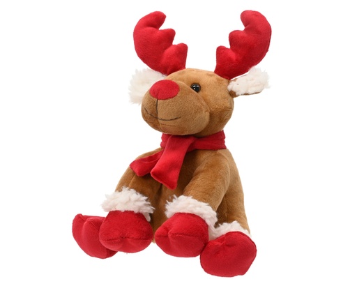 [4-580293] ***DEER POLYESTER BROWN/COLOUR(S) L12.00-W10.00-H30.00cm