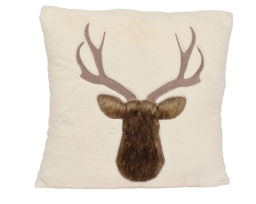 [4-614577] ***CUSHION EG POLYESTER WHITE/COLOUR(S) L3.00-W45.00-H45.00cm
