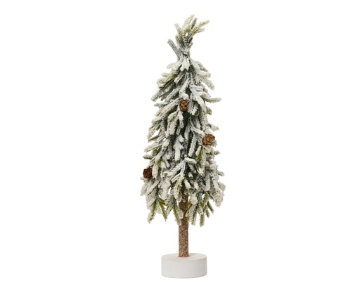 [4-689667] ***MERRY FIR MINI TREE SNOWY GREEN/WHITE dia14.00-H45.00cm