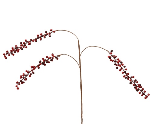 [4-701893] ***BERRY SPRAY FOAM RED L4.00-W4.00-H86.00cm
