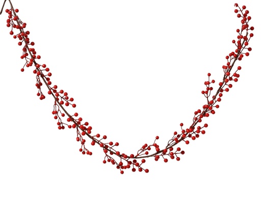 [4-701982] ***BERRY GARLAND FOAM RED L3.00-W10.00-H150.00cm