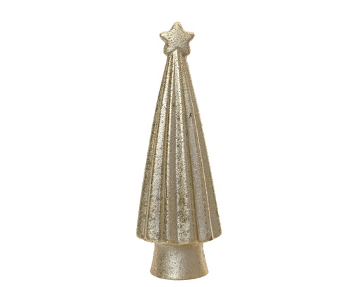 [4-703075] ***TREE STONEWARE CHAMPAGNE GOLD dia7.10-H15.30cm