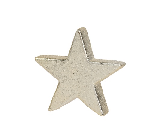 [4-703076] ***STAR STONEWARE CHAMPAGNE GOLD L13.70-W3.20-H13.10cm