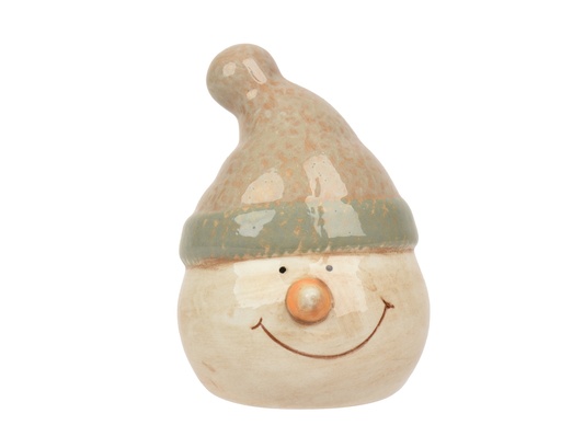 [4-703094] ***SNOWMAN DOLOMITE CREAM L7.30-W7.60-H10.00cm
