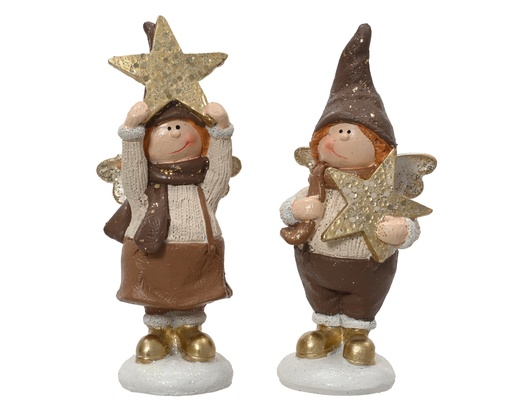 [4-703103] ***ANGEL POLYRESIN ASSORTED L6.20-W5.60-H14.50cm