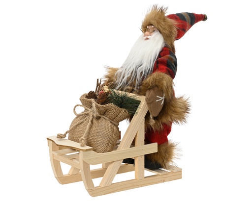 [4-703526] ***SANTA POLYESTER MULTI L25.00-W12.00-H35.00cm