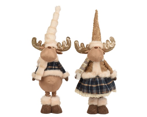 [4-704686] ***DEER POLYESTER BLUE/COLOUR(S) L32.00-W22.00-H125.00cm