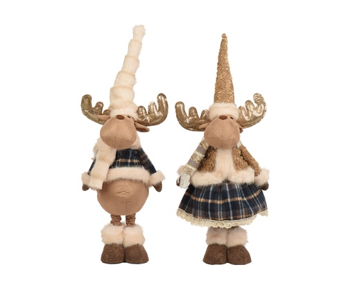 [4-704687] ***DEER POLYESTER BLUE/COLOUR(S) L24.00-W17.00-H93.00cm