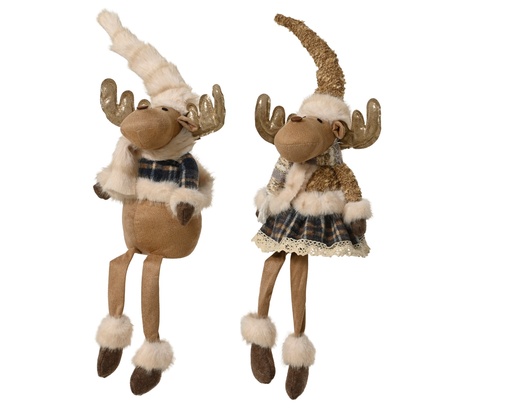 [4-704691] ***DEER POLYESTER BLUE/COLOUR(S) L22.00-W14.00-H61.00cm