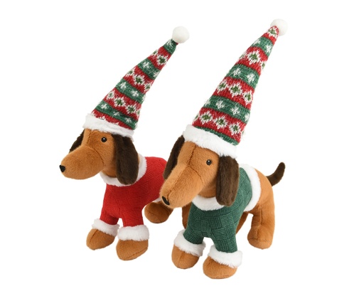 [4-704721] ***DOG POLYESTER ASSORTED L44.00-W14.00-H36.00cm