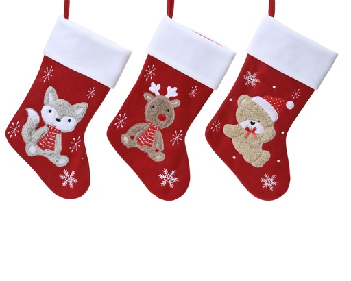 [4-707661] ***STOCKING POLYESTER RED/COLOUR(S) L0.50-W25.00-H40.00cm