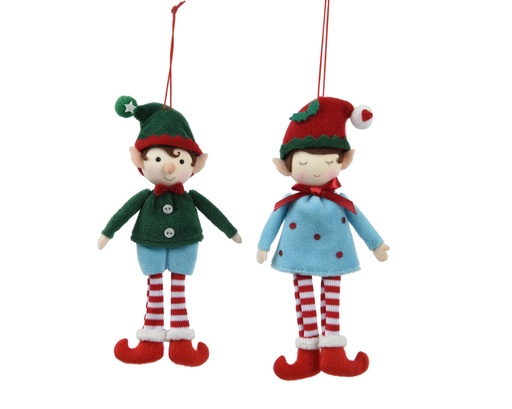 [4-729342] ***ELF POLYESTER ASSORTED L17.00-W8.00-H3.00cm