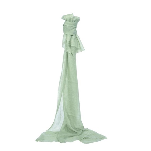 [PV-5436-55] PASHMINA -  CM190X95 - COMO MANTEL O TELA DECORATIVA - SEA WATER (VERDE AGUA)