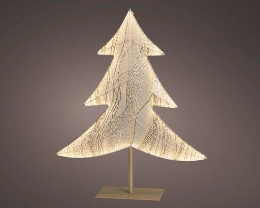 [4-481479] ARBOLITO CON LUZ DE TELA TRANSLUCIDA - APTO PARA INTERIORES - WARM WHITE L13.00-W54.00-H65.00cm-260LEDS