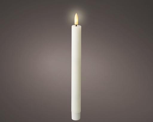 [4-489180] ***LED WICK DINNER CANDLE BO INDO WHITE/WARM WHITE dia2.20-H24.50cm-1L