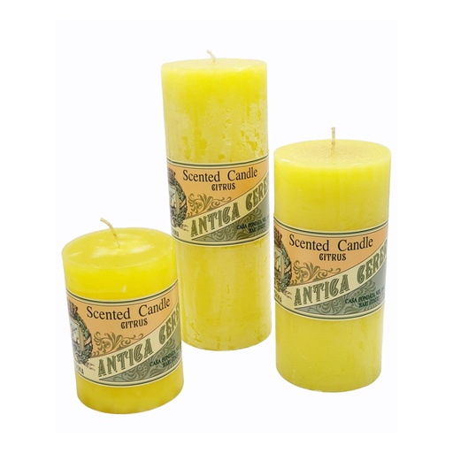 [CI-1839] VELA CERA PERFUMADA CITRONELLA 14CM
