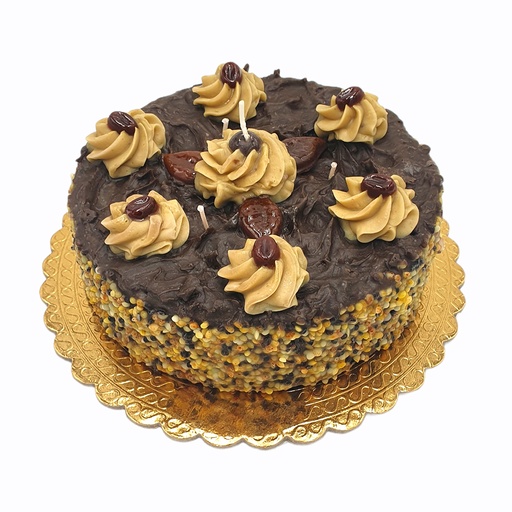 [CI-1446] VELA CERA TORTA PICC.CAFFE 19X7CM