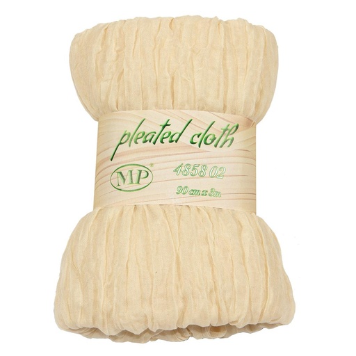 [PV-4858-02] MANTEL O TELA PLISADO - CM90X3MT CREMA