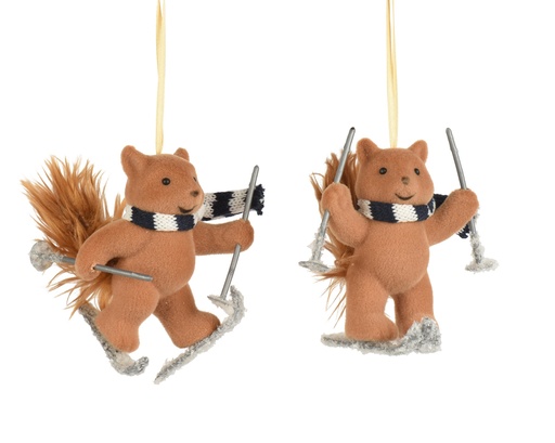 [4-512759] ***FOX POLYSTYRENE SKI TOOLS- SCARF BROWN L11.00-W7.00-H11.00cm