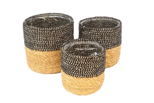 [HBX-882000287] CESTOS PLANTA NAT/NEGRO/DOR S/3