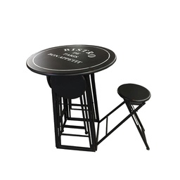 [IH-YZ-1002] ***TABLE ROUND WITH 4 CHAIRS