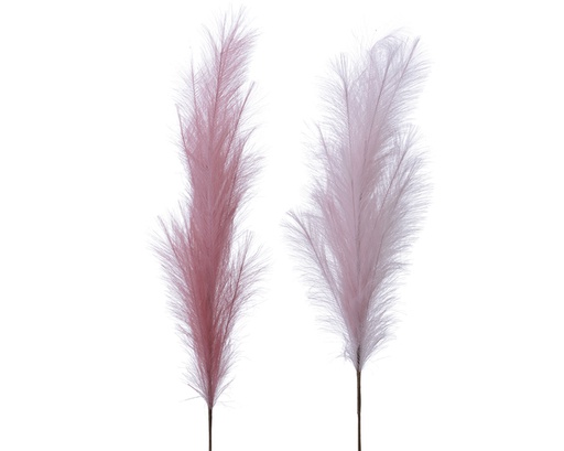 [4-220445] RAMA PLUMA-130CM-DUO ROSAS-PRECIO UNIDAD