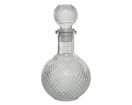 [4-646581] BOTELLA CRIS TAPON RELIEVE 20CM