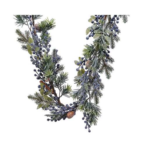 [4-687109] FROST DECO GARLAND BLUE BERRY DIA20-H180CM