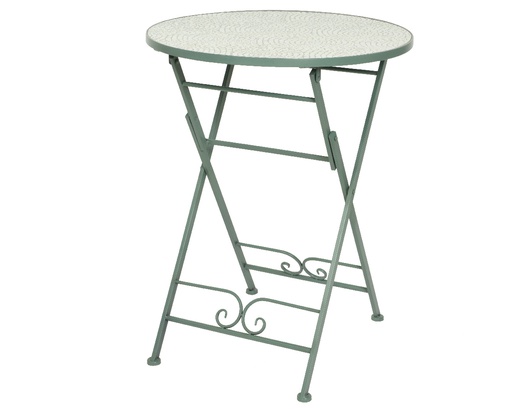 [4-841965] EZE BISTRO TABLE IRON DIA60-H76CM