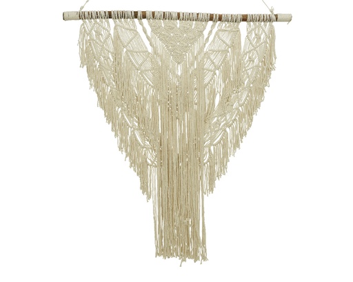 [4-891727] DECO PARED MACRAME 100X100CM-COLOR NATURAL